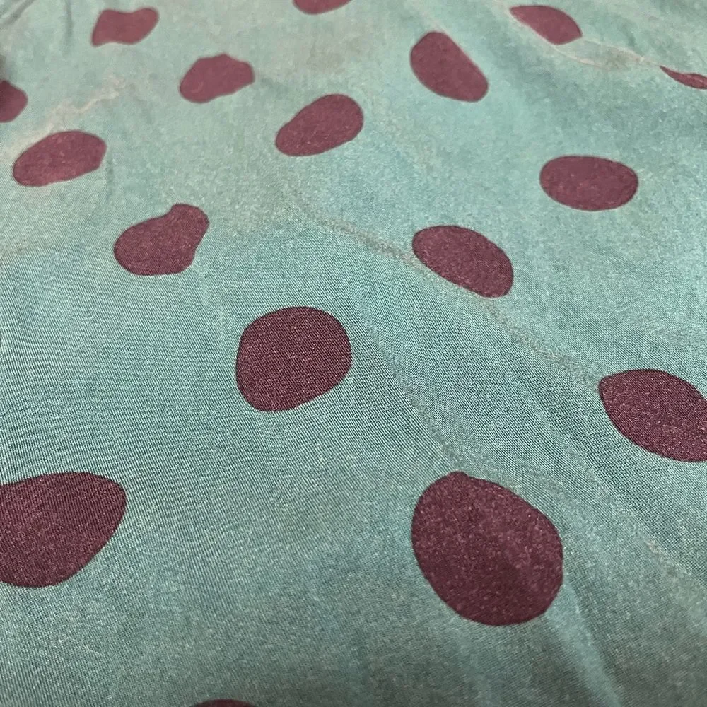 Crown & Ivy Green and Black Polka Dot Top - Picture 5 of 8